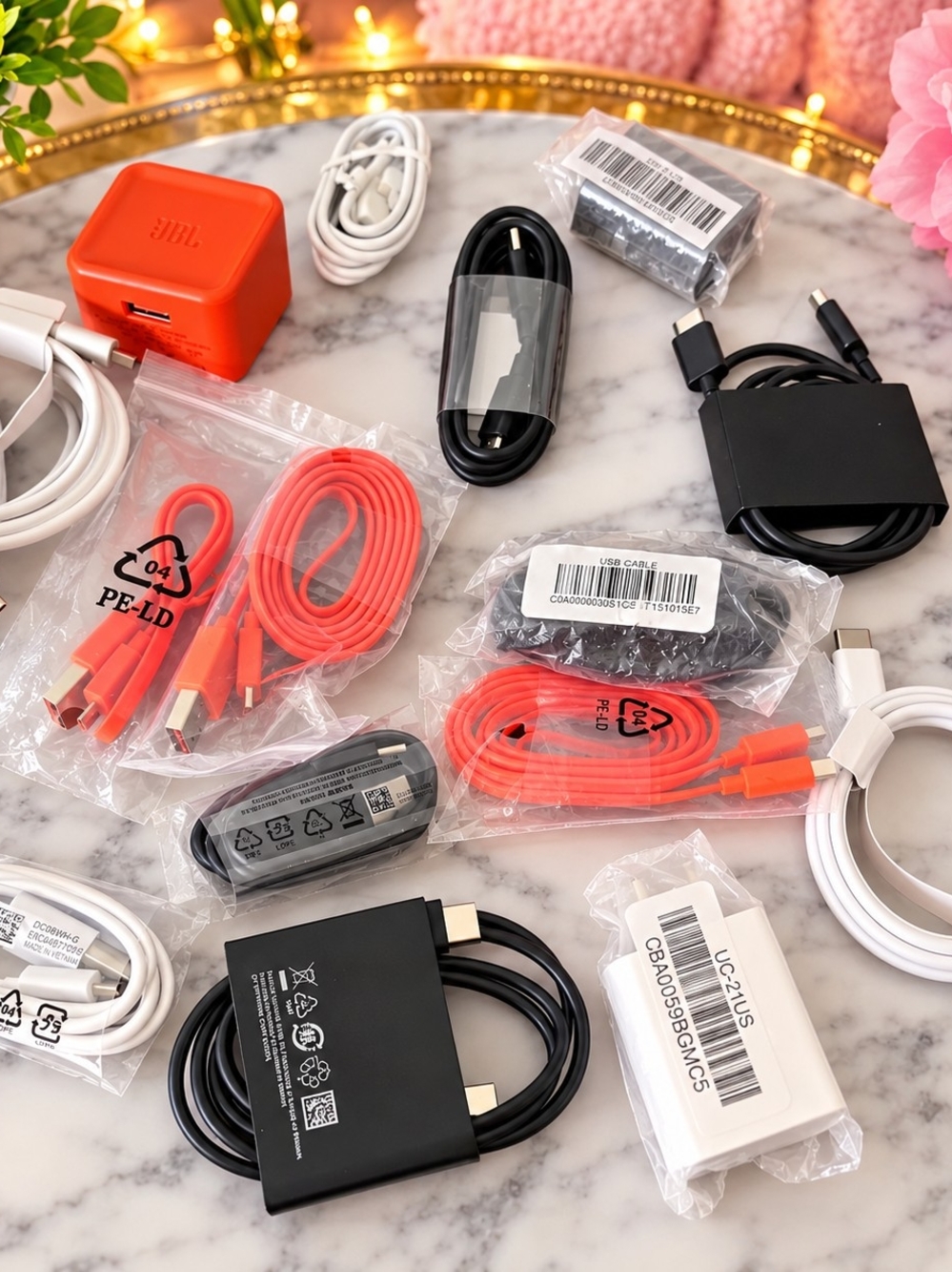 Orange USB-C Charging Cables & Adapters - Cell Phone Accessories